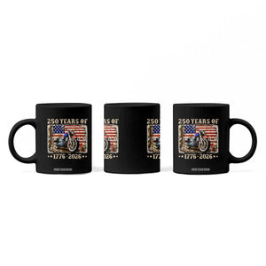250 Years Of Freedom Motorcycle Patriotic Biker 1776 2026 Coffee Mug TS11 Print Your Wear