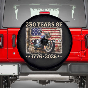 250 Years Of Freedom Motorcycle Patriotic Biker 1776 2026 Spare Tire Cover
