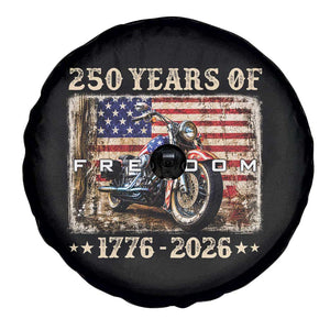250 Years Of Freedom Motorcycle Patriotic Biker 1776 2026 Spare Tire Cover