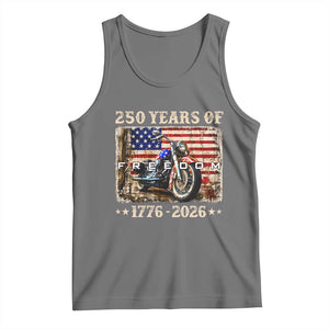 250 Years Of Freedom Motorcycle Patriotic Biker 1776 2026 Tank Top