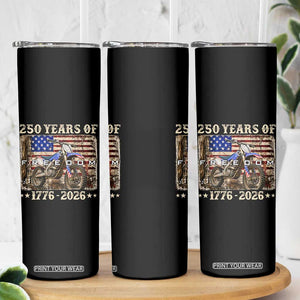 250 Years Of Freedom Dirt Bike Motocross 1776 2026 Skinny Tumbler TS11 Print Your Wear