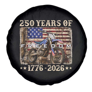 250 Years Of Freedom Dirt Bike Motocross 1776 2026 Spare Tire Cover TS11 Print Your Wear