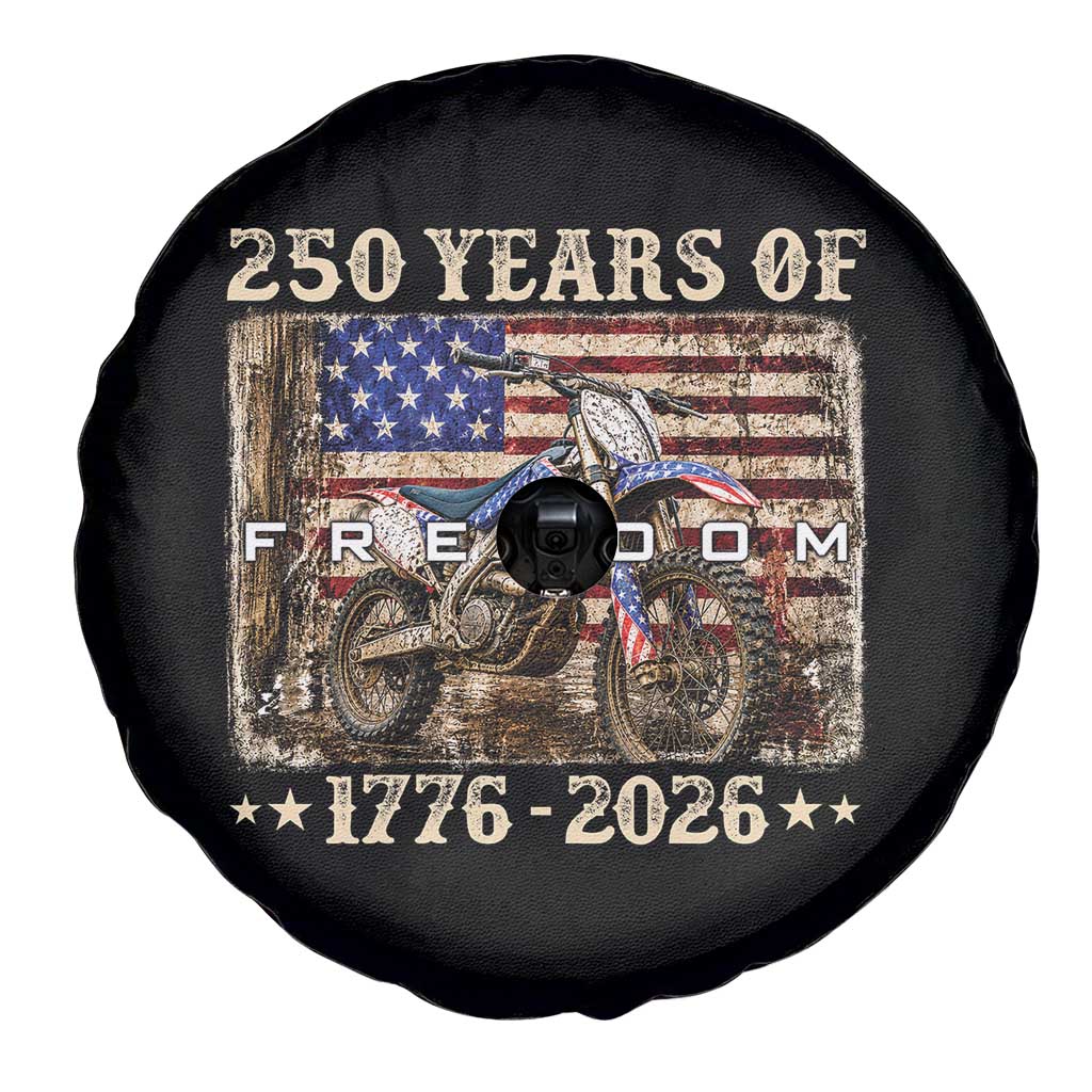 250 Years Of Freedom Dirt Bike Motocross 1776 2026 Spare Tire Cover TS11 Print Your Wear