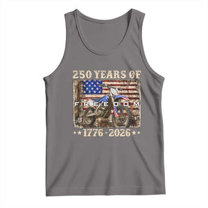 250 Years Of Freedom Dirt Bike Motocross 1776 2026 Tank Top