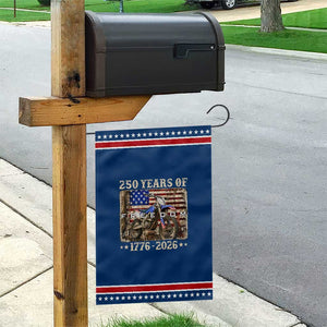 250 Years Of Freedom Dirt Bike Motocross 1776 2026 Patriotic Garden Flag TS11 Classic Blue Red Print Your Wear