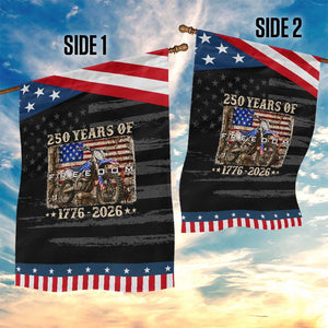 250 Years Of Freedom Dirt Bike Motocross 1776 2026 Patriotic Garden Flag TS11 Print Your Wear