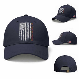 Cleveland Ohio State Pride Vintage American Flag Baseball Cap Vintage American Flag Ohio State Pride TS11 Baseball Cap Universal Fit Navy Print Your Wear