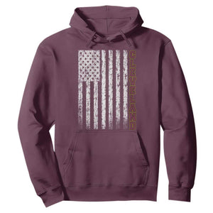 Cleveland Ohio State Pride Vintage American Flag Hoodie Vintage American Flag Ohio State Pride TS11 Maroon Print Your Wear