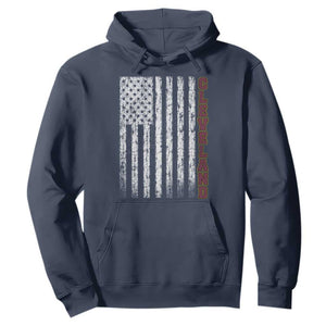 Cleveland Ohio State Pride Vintage American Flag Hoodie Vintage American Flag Ohio State Pride TS11 Navy Print Your Wear