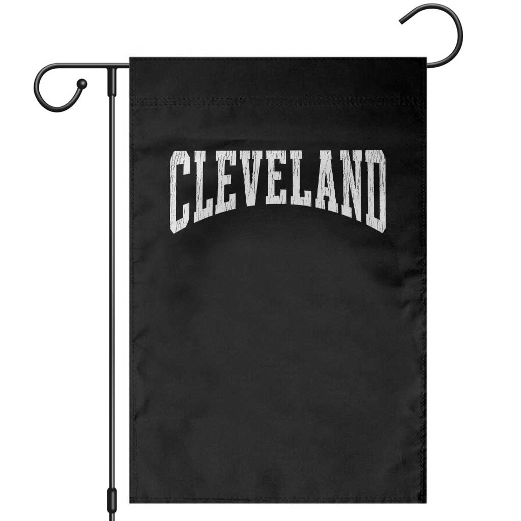 Cleveland Ohio OH City Throwback Design Vintage Garden Flag TS11 Black Print Your Wear