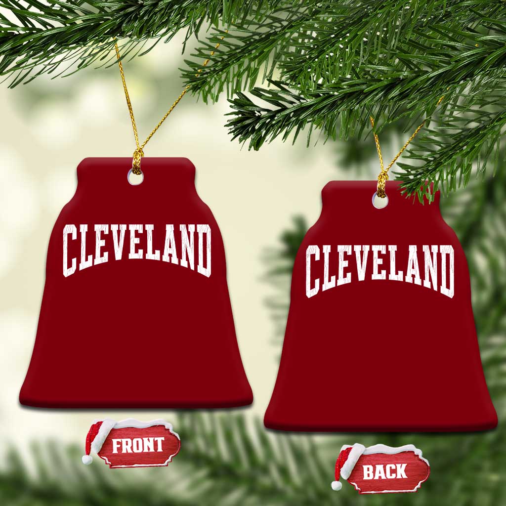 Cleveland Ohio OH City Throwback Design Vintage Ceramic Ornament TS11 Print Your Wear