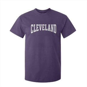 Cleveland Ohio OH City Throwback Design Vintage T Shirt For Kid TS11 Purple Print Your Wear