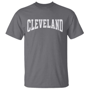 Cleveland Ohio OH City Throwback Design Vintage T Shirt TS11 Charcoal Print Your Wear