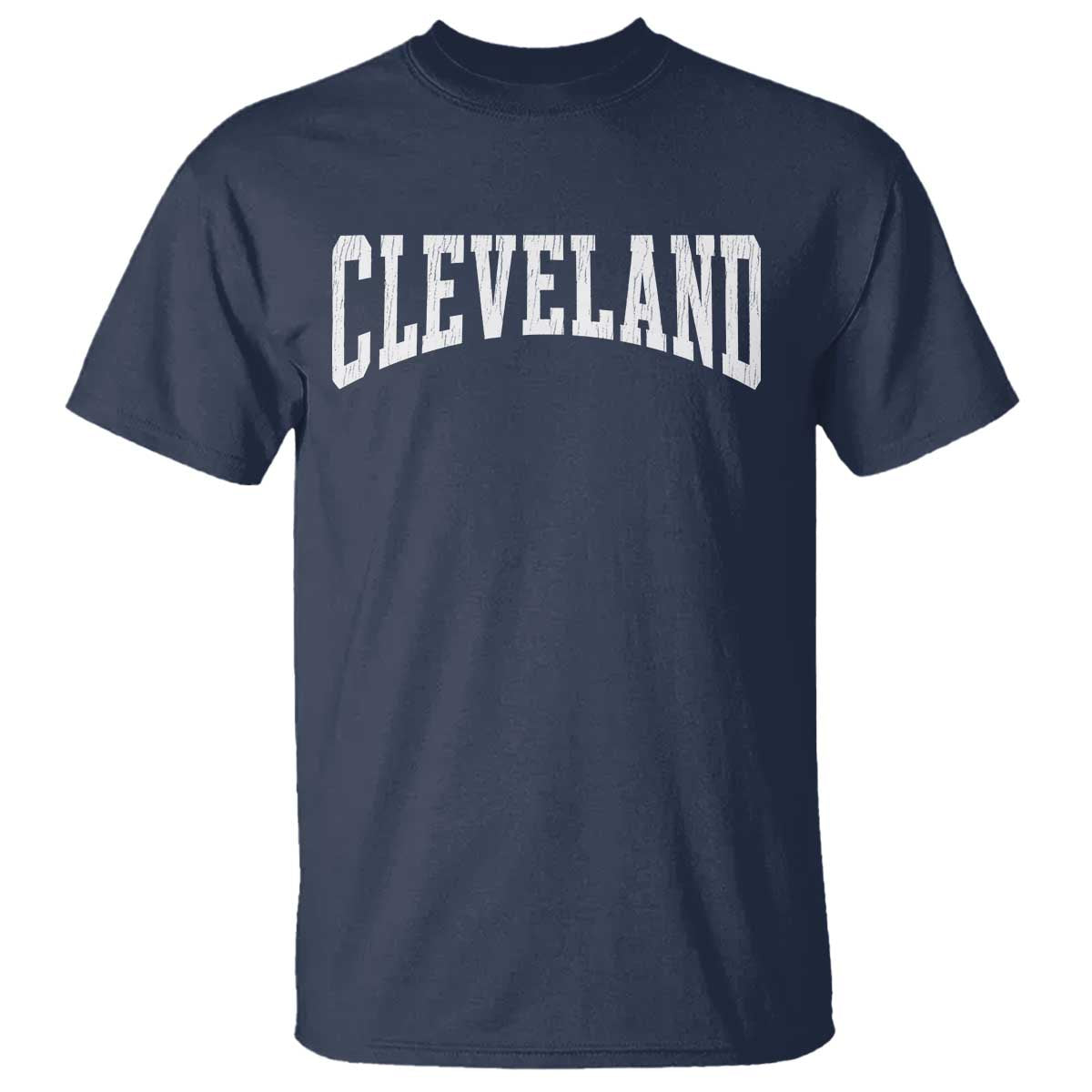 Cleveland Ohio OH City Throwback Design Vintage T Shirt TS11 Navy Print Your Wear