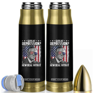 Franklin D Roosevelt Bullet Tumbler Great Depression New Deal With It TS11 Black Print Your Wear