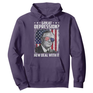 Franklin D Roosevelt Hoodie Great Depression New Deal With It TS11 Purple Print Your Wear