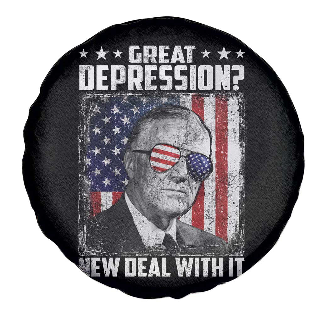 Franklin D Roosevelt Spare Tire Cover Great Depression New Deal With It TS11 Print Your Wear