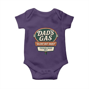 Dads Gas Silent But Dadly Baby Onesie Funny Fart Dad Farting Father's Day TS11 Purple Print Your Wear