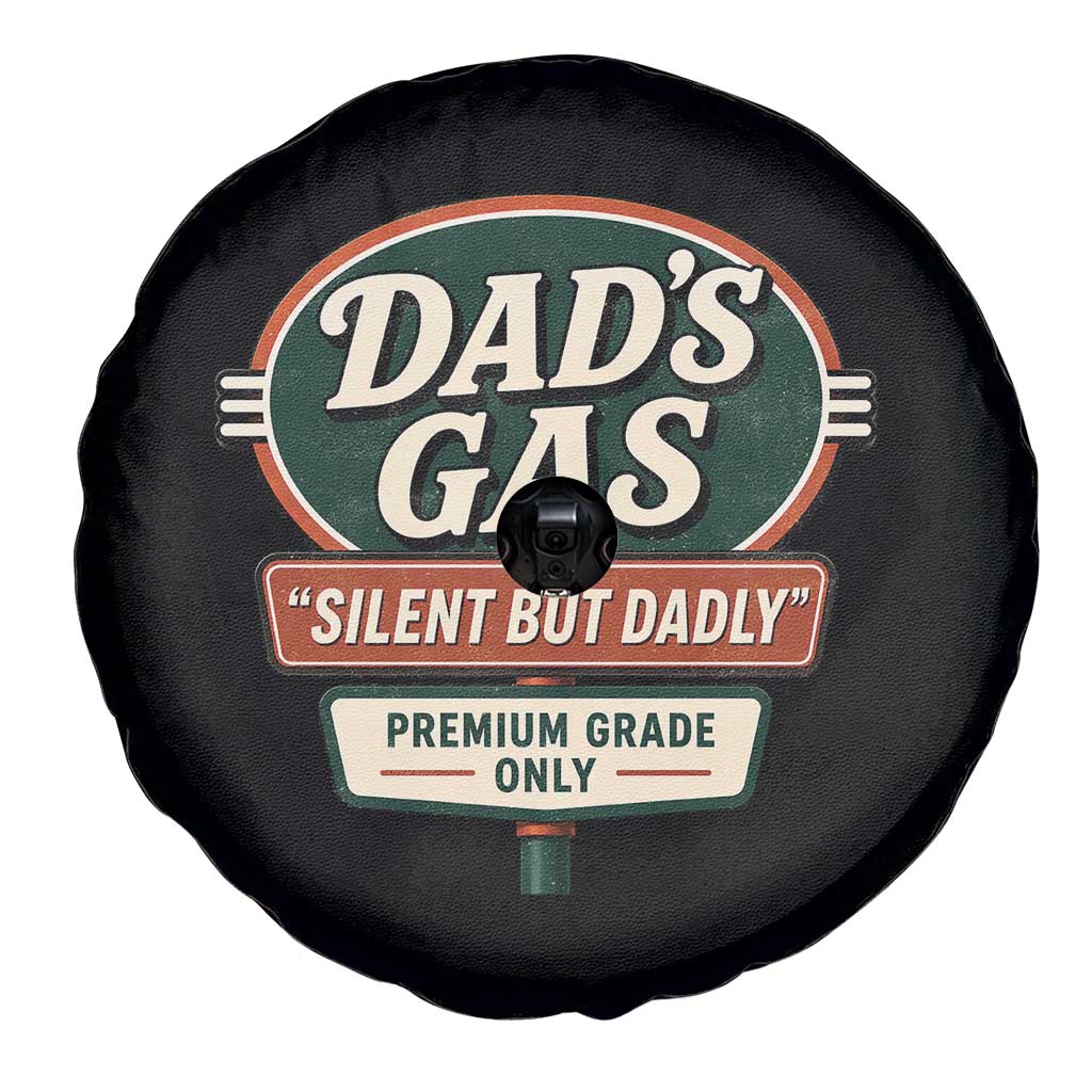 Dads Gas Silent But Dadly Spare Tire Cover Funny Fart Dad Farting Father's Day TS11 Print Your Wear
