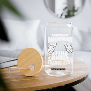This Is What An Awesome Uncle Looks Like Glass Can Funny Fathers Day Gifts TS11 Print Your Wear