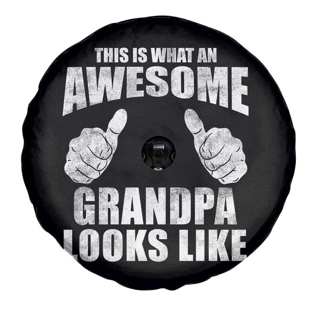 This Is What An Awesome Grandpa Looks Like Spare Tire Cover Funny Fathers Day Gifts TS11 Print Your Wear