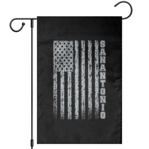 San Antonio Texas State Pride Vintage American Flag Garden Flag TS11 Black Print Your Wear