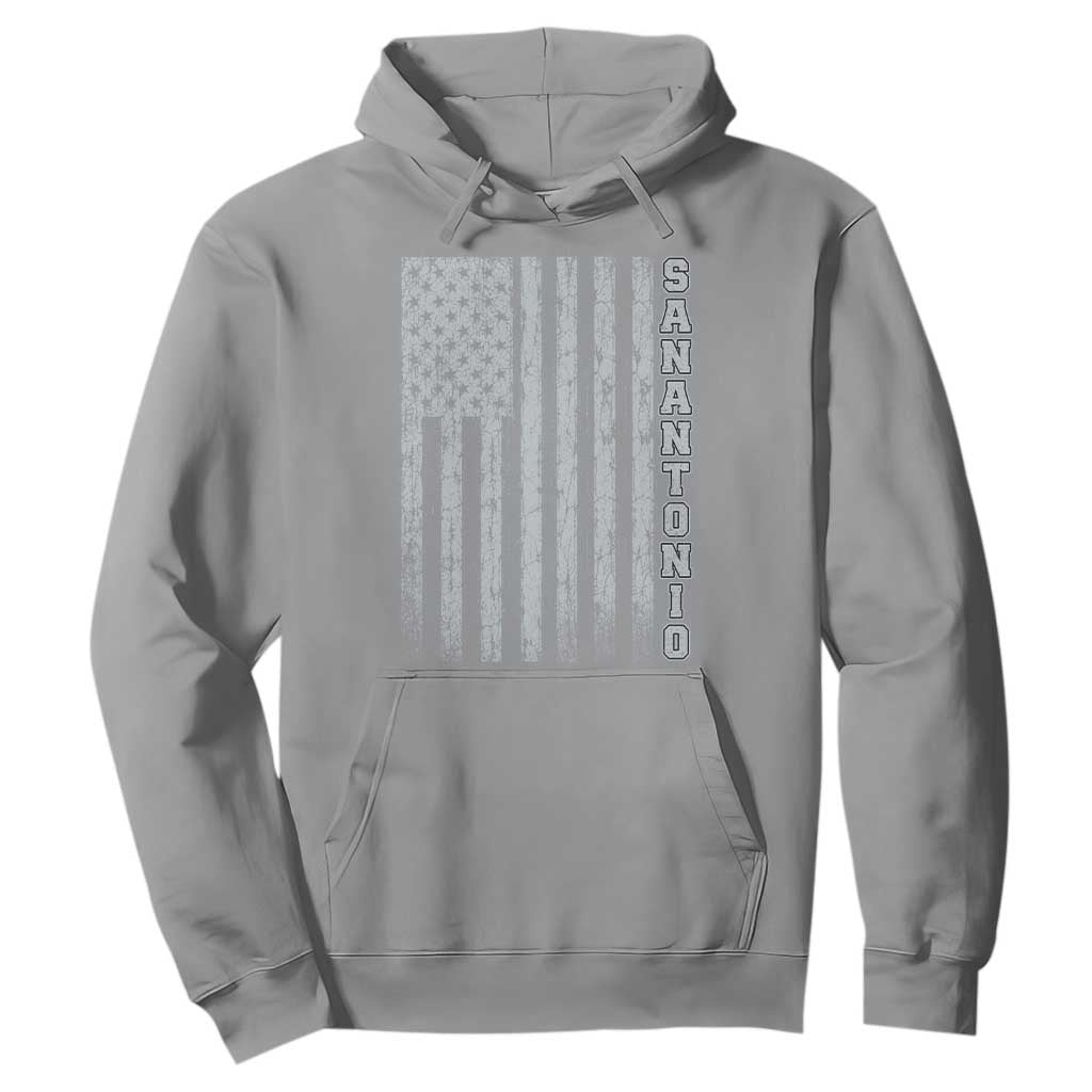 San Antonio Texas State Pride Vintage American Flag Hoodie TS11 Sport Gray Print Your Wear