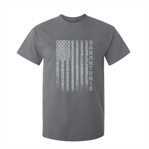 San Antonio Texas State Pride Vintage American Flag T Shirt For Kid TS11 Charcoal Print Your Wear
