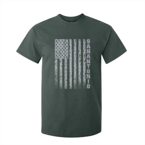 San Antonio Texas State Pride Vintage American Flag T Shirt For Kid TS11 Dark Forest Green Print Your Wear