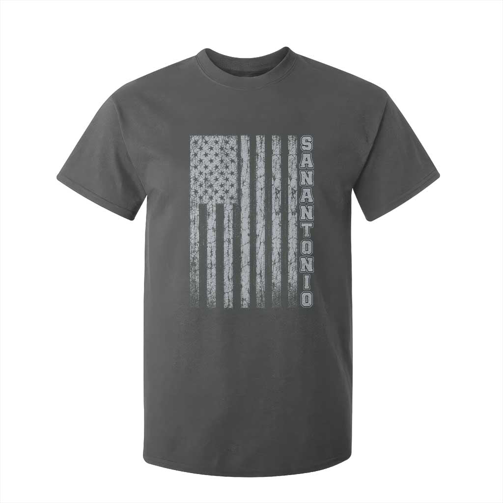 San Antonio Texas State Pride Vintage American Flag T Shirt For Kid TS11 Dark Heather Print Your Wear