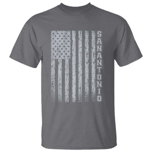 San Antonio Texas State Pride Vintage American Flag T Shirt TS11 Charcoal Print Your Wear