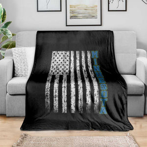 Minnesota MN State Pride Vintage American Flag Throw Blanket TS11 Print Your Wear