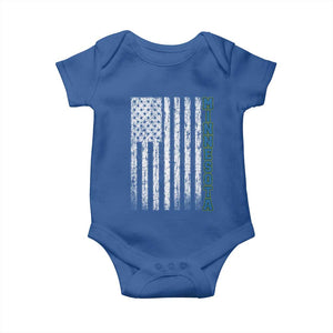 Minnesota MN State Pride Vintage American Flag Baby Onesie TS11 Royal Blue Print Your Wear