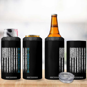 Minnesota MN State Pride Vintage American Flag 4 in 1 Can Cooler Tumbler TS11 Print Your Wear