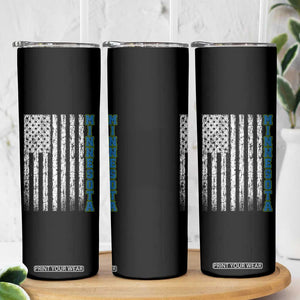 Minnesota MN State Pride Vintage American Flag Skinny Tumbler TS11 Print Your Wear