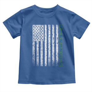 Minnesota MN State Pride Vintage American Flag Toddler T Shirt TS11 Royal Blue Print Your Wear