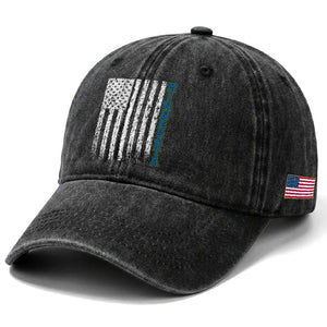 Minnesota MN State Pride Vintage American Flag Washed Cotton Baseball Cap TS11 Print Your Wear