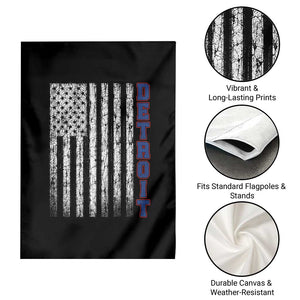 Detroit Michigan State Pride Vintage American Flag Garden Flag TS11 Print Your Wear