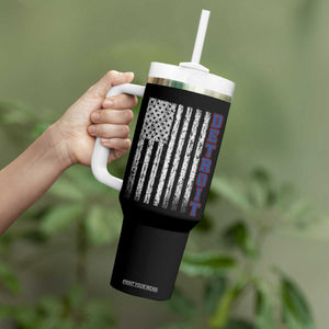 Detroit Michigan State Pride Vintage American Flag Tumbler With Handle TS11 Print Your Wear