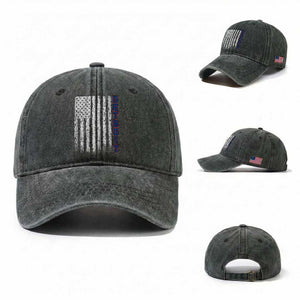 Detroit Michigan State Pride Vintage American Flag Washed Cotton Baseball Cap TS11 Washed Cap Universal Fit Dark Green Print Your Wear