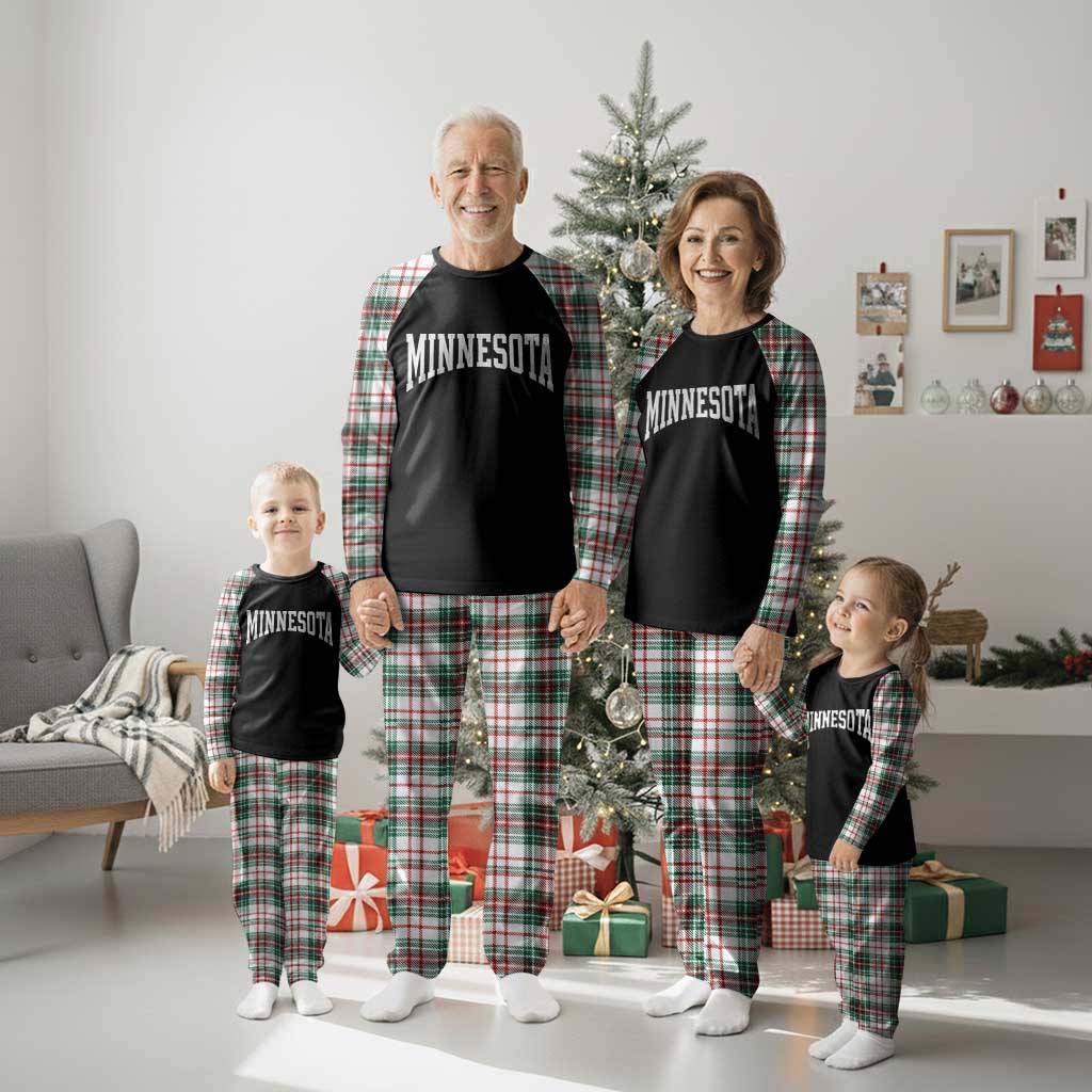 Minnesota MN State Throwback Design Vintage Plaid Pajama Set TS11 Christmas Plaid Print Your Wear