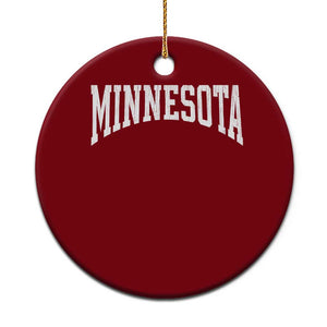 Minnesota MN State Throwback Design Vintage Ceramic Ornament TS11 1pc Red Print Your Wear