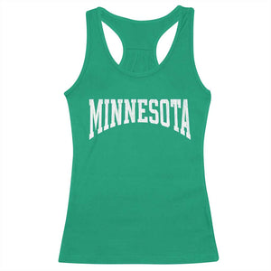 Minnesota MN State Throwback Design Vintage Racerback Tank Top TS11 Irish Green Print Your Wear