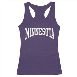 Minnesota MN State Throwback Design Vintage Racerback Tank Top TS11 Purple Print Your Wear