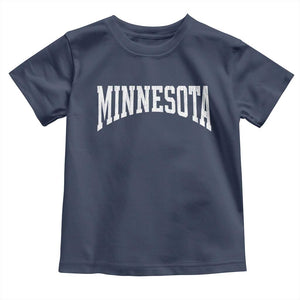 Minnesota MN State Throwback Design Vintage Toddler T Shirt TS11 Navy Print Your Wear