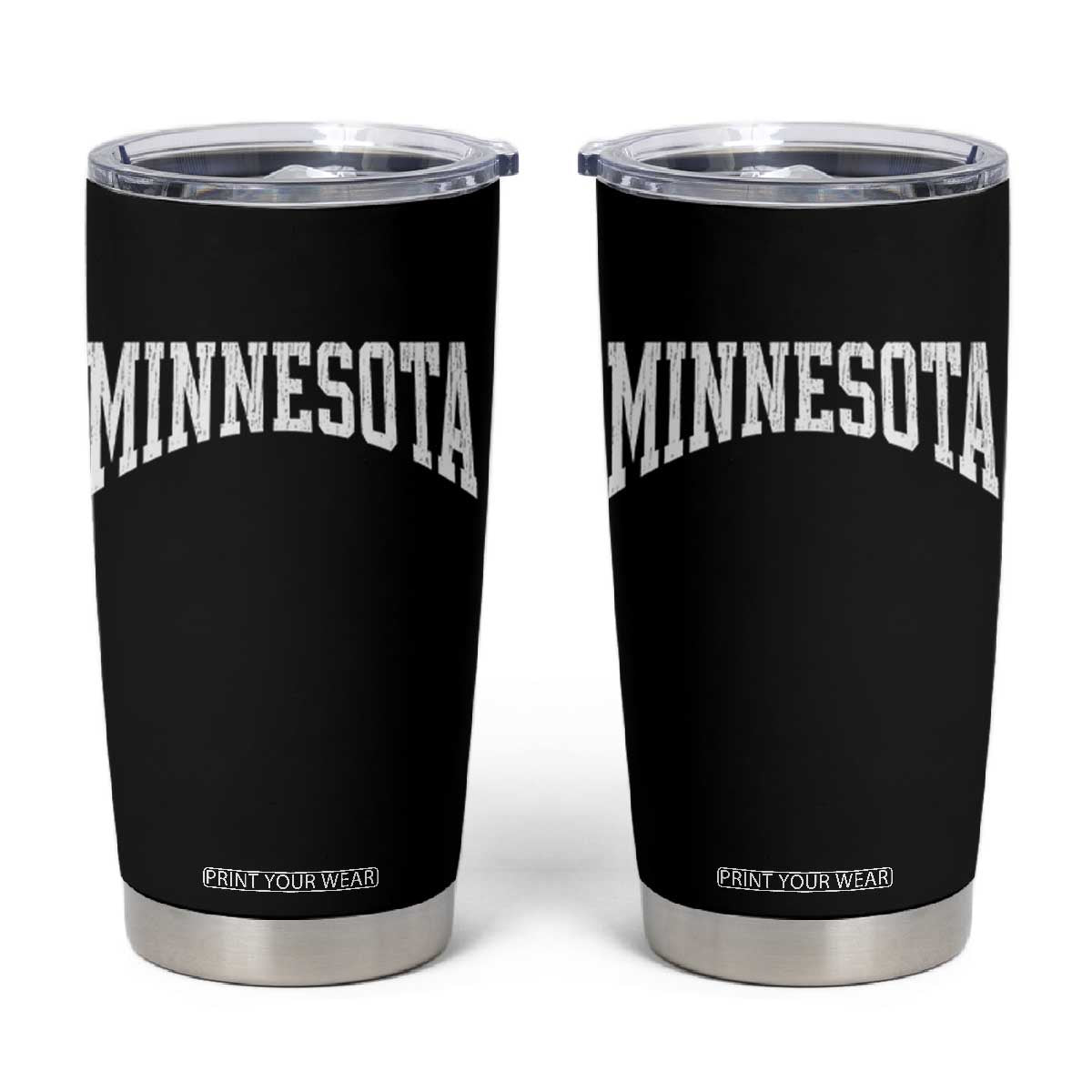 Minnesota MN State Throwback Design Vintage Tumbler Cup TS11 Black Print Your Wear