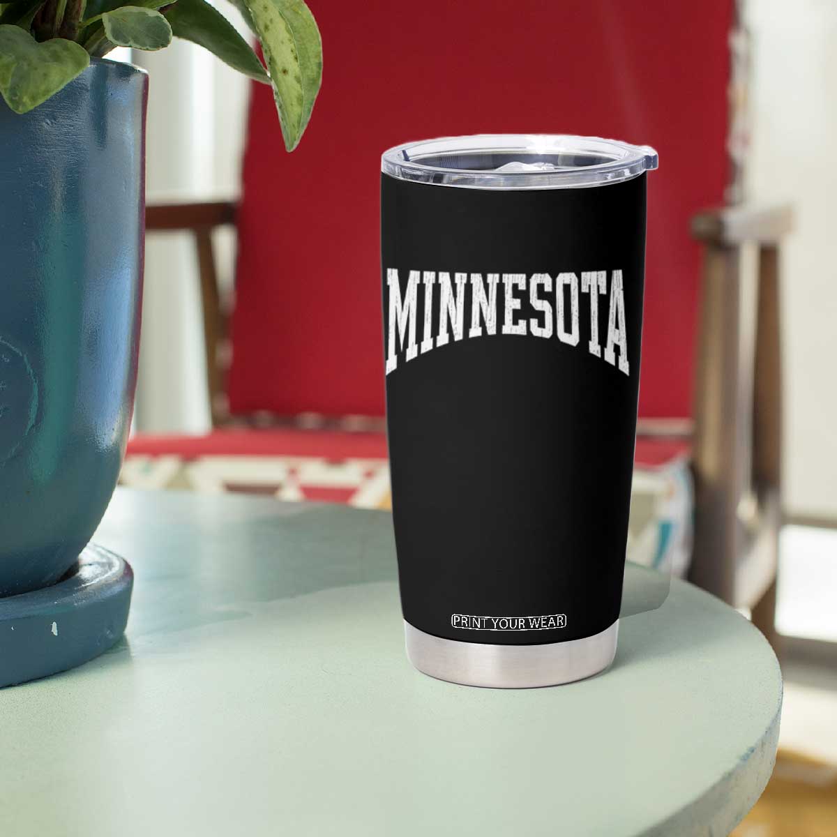 Minnesota MN State Throwback Design Vintage Tumbler Cup TS11 Print Your Wear