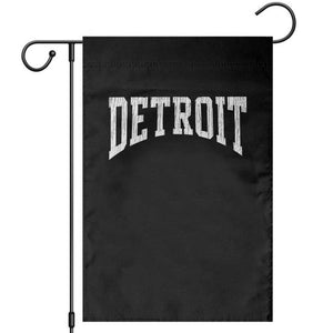 Detroit Michigan City Throwback Design Vintage Garden Flag TS11 Black Print Your Wear