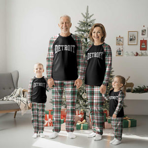 Detroit Michigan City Throwback Design Vintage Plaid Pajama Set TS11 Christmas Plaid Print Your Wear