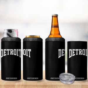 Detroit Michigan City Throwback Design Vintage 4 in 1 Can Cooler Tumbler TS11 Print Your Wear